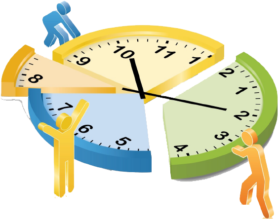time broken into parts - image 
img credit - kindpng 
